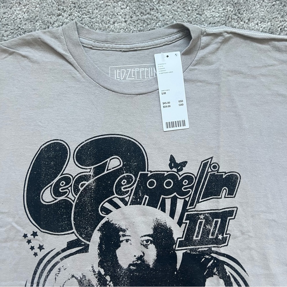 Urban Outfitters Beige Led Zeppelin Graphic Tee - Picture 3 of 4